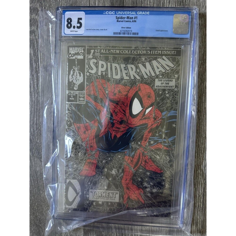 Marvel Spider-Man #1 CGC 8.5 1990 Todd McFarlane Silver Edition Copper Age